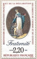 Bicentenaire De La Révolution Et De La Déclaration Des Droits De L'Homme Et Du Citoyen. La Fraternité  2f.20 Y2575 - Unused Stamps