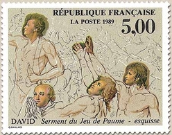 Bicentenaire De La Révolution Et Déclaration Des Droits De L'Homme. Serment Du Jeu De Paume Par David. 5f. Y2591 - Unused Stamps