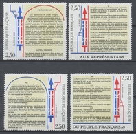 Série Bicentenaire De La Déclaration Des Droits De L'Homme Et Du Citoyen. 4 Valeurs Y2605S - Unused Stamps