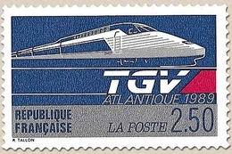 Le TGV Atlantique. 2f.50 Bleu, Argent Et Rouge Y2607 - Unused Stamps