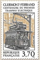 Centenaire Du 1er Tramway électrique, à Clermont-Ferrand. 3f.70 Marron Clair Et Noir Y2608 - Nuovi