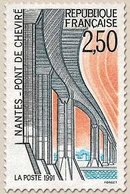 Série Touristique Le Pont De Cheviré, Nantes. 2f.50 Gris, Orange Et Bleu Clair Y2704 - Nuevos