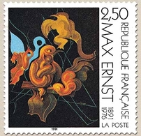 Centenaire Naissance De Max Ernst (1891-1976). Émission Conjointe Franco-allemande. Oeuvre De L'artiste. 2f.50 Y2727 - Nuevos