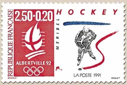 Albertville'92. Jeux Olympiques D'hiver. Types De 1990 Et 1991, Valeur Faciale Différente. 2f.50 + 20c. (2677) Y2741 - Neufs