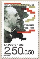 Personnages Célèbres. Musiciens. Erik Satie (1866-1925)  2f.50 + 50c. Multicolore Y2748 - Nuevos