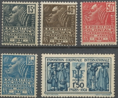 Exposition Coloniale Internationale De Paris (1931) N°270 à 274 Neuf Luxe ** Y274S - Unused Stamps