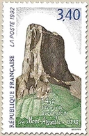 500e Anniversaire De La 1re Ascension Du Mont Aiguille (Isère). Vue Du Mont  3f.40 Brun, Vert Et Bleu Y2762 - Ungebraucht