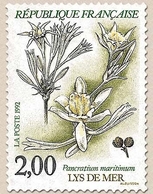 Série Nature De France. Fleurs Des étangs Et Marais. Lys De Mer 2f. Multicolore Y2766 - Ungebraucht