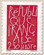 Bicentenaire De La Proclamation De La République. Oeuvres D'artistes Contemporains. Œuvre De J.-C. Blais  2f.50 Y2775 - Ungebraucht