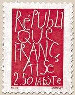 Bicentenaire De La Proclamation De La République. Oeuvres D'artistes Contemporains. Œuvre De J.-C. Blais  2f.50 Y2775 - Unused Stamps