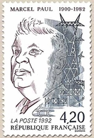 10e Anniversaire De La Mort De Marcel Paul (1900-1982), Ancien Ministre (1945). 4f.20 Y2777 - Unused Stamps