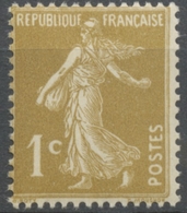 Type Semeuse Fond Plein, Inscriptions Grasses. 1c. Bistre-olive Neuf Luxe ** Y277A - Unused Stamps