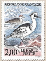 Série Nature De France. Espèces Protégées De Canards. Harle Piette  2f. Multicolore Y2785 - Ungebraucht