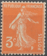 Type Semeuse Fond Plein, Inscriptions Grasses. 3c. Rouge-orange Neuf Luxe ** Y278A - Unused Stamps