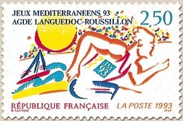 Jeux Méditerranéens 93. Agde Languedoc Roussillon. Coureur En Action 2f.50 Multicolore Y2795 - Ungebraucht