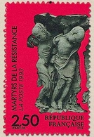 Martyrs Et Héros De La Résistance. 2f.50 Noir Et Gris Sur Rouge. Martyrs Y2813 - Unused Stamps