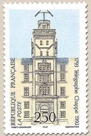Bicentenaire De La Mise En Service Du Télégraphe Optique Chappe (1794) 2f.50 Bleu Clair, Jaune Et Noir Y2815 - Ungebraucht
