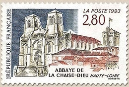 Série Touristique. Abbaye De La Chaise-Dieu (Haute-Loire)  2f.80 Brun, Bleu Et Vert Y2825 - Ongebruikt