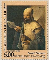 Série Artistique. 400e Anniversaire De La Naissance De Georges De La Tour (1593-1652). Saint Thomas   5f. Y2828 - Ungebraucht