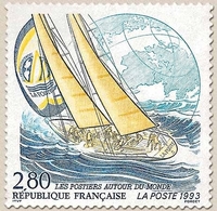 Les Postiers Autour Du Monde Dans La Withbread. Type Du No 2789. 2f.80 Bleu Et Jaune Y2831 - Unused Stamps