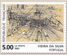 Série Européenne D'art Contemporain. Gravure Rehaussée, Marie Hélène Vieira Da Silva (1909-1992). 5f. Y2835 - Nuevos