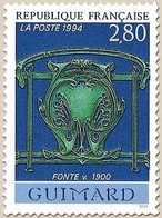 Série Arts Décoratifs. Fonte De Guimard (vers 1900).  2f.80 Multicolore Y2855 - Nuovi