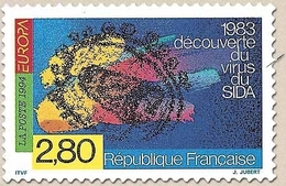 Europa. L'Europe Et Les Découvertes. Le Virus Du SIDA 2f.80 Multicolore Y2878 - Unused Stamps