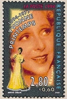 Personnages Célèbres. De La Scène à L'écran. Yvonne Printemps (1894-1977).  2f.80 + 60c. Multicolore Y2897 - Unused Stamps