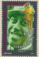 Personnages Célèbres. De La Scène à L'écran. Fernandel (1903-1971).  2f.80 + 60c. Multicolore Y2898 - Neufs