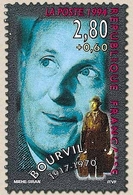 Personnages Célèbres. De La Scène à L'écran. Bourvil (1917-1970).  2f.80 + 60c. Multicolore Y2900 - Unused Stamps