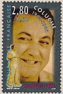 Personnages Célèbres. De La Scène à L'écran. Coluche (1944-1986).  2f.80 + 60c. Multicolore Y2902 - Unused Stamps