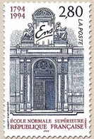 Bicentenaire De L'École Normale Supérieure. Porche D'entrée, Rue D'Ulm à Paris  2f.80 Lilas Et Brun-rouge Y2907 - Neufs