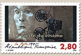 1er Siècle Du Cinéma. Tête D'acteur, Projecteur  2f.80 Multicolore Y2919 - Ungebraucht