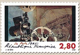 1er Siècle Du Cinéma. Projecteur, Tête Avec Casquette  2f.80 Multicolore Y2920 - Neufs