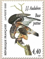 Série Arts Décoratifs. Les Oiseaux De J.-J. Audubon. Buse Pattue  4f.40 Multicolore Y2932 - Unused Stamps