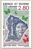 Espace Et Guyane ; Ariane. Type Du No 2696, Sans EUROPA Ni Le Sigle C.E.P.T 2f.80 Bleu, Rouge Et Vert (2696) Y2948 - Unused Stamps