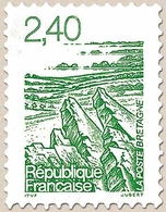 Série Courante. Les Régions Françaises (Bretagne) 2f.40 Vert Y2949 - Ongebruikt