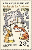 Tricentenaire De La Mort De Jean De La Fontaine (1621-1695).  2f.80 Le Chat, La Belette Et Le Petit Lapin Y2962 - Unused Stamps