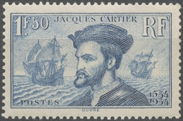 4e Centenaire De L'arrivée De Jacques Cartier (1491-1557) Au Canada. 1f.50 Bleu Neuf Luxe ** Y297 - Unused Stamps