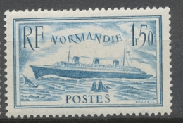 Paquebot "Normandie" 1f.50 Bleu Clair Neuf Luxe ** Y300 - Neufs