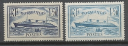 Série Paquebot "Normandie" 2 Valeurs Neuf Luxe ** Y300S - Unused Stamps