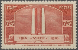 Inauguration Du Monument De Vimy à La Mémoire Des Canadiens Tombés à La Guerre 1914-18 75c. Neuf Luxe ** Y316 - Neufs