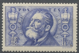 22e Anniversaire De La Mort De Jean Jaurès (1859-1914) 1f.50 Outremer Neuf Luxe ** Y319 - Unused Stamps