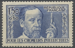 Au Profit Des Chômeurs Intellectuels. Louis Pasteur (1822-1895). 1f.50 + 50c. Outremer Neuf Luxe ** Y333 - Neufs
