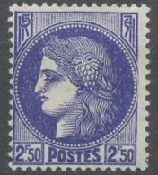 Type Cérès. 2f.50 Outremer Neuf Luxe ** Y375A - Unused Stamps