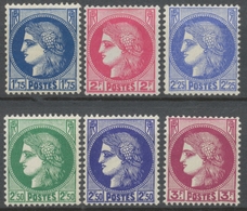 Type Cérès. N°372 à 376 Neuf Luxe ** Y376S - Unused Stamps