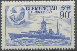 Mise Sur Cale Du Cuirassé "Clemenceau". 90c. Outremer Neuf Luxe ** Y425 - Unused Stamps