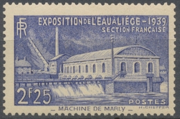 Exposition De L'eau, à Liège (Belgique). "La Machine De Marly", Bougival (démolie). 2f.25 Outremer Neuf Luxe ** Y430 - Ungebraucht