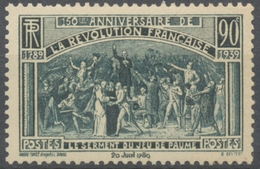 Sesquicentenaire De La Révolution. Le Serment Du Jeu De Paume, D'après David. 90c. Ardoise Neuf Luxe ** Y444 - Unused Stamps