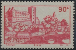 Sites Et Paysages. Château De Pau. 90c. Carmin Sur Azuré Neuf Luxe ** Y449 - Unused Stamps